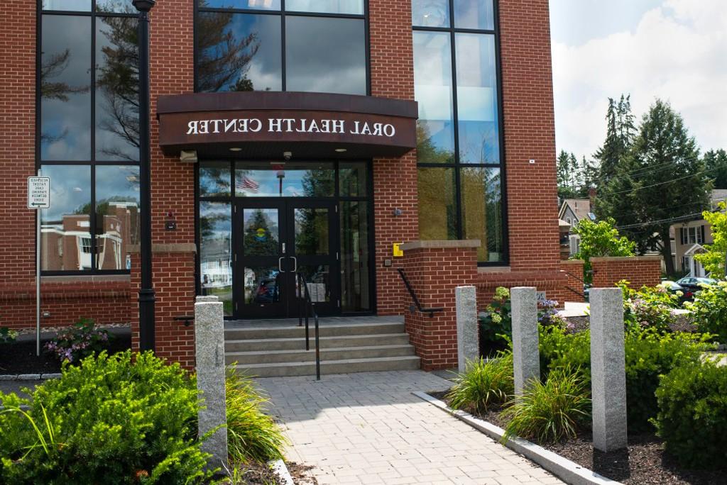 Front entrance to the Oral Health Center building