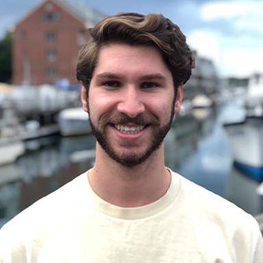 headshot of U N E undergraduate admissions student ambassador Nicholas Miles